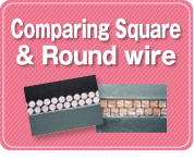 comparing square & round wire